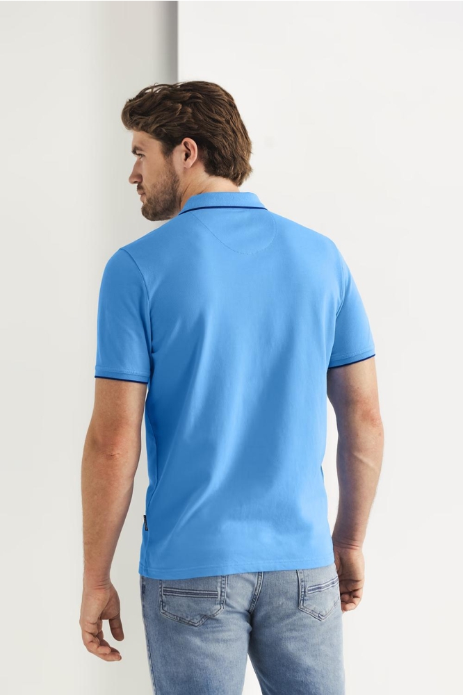 PIQUE POLO MET STREEPDETAILS 46115400 5300